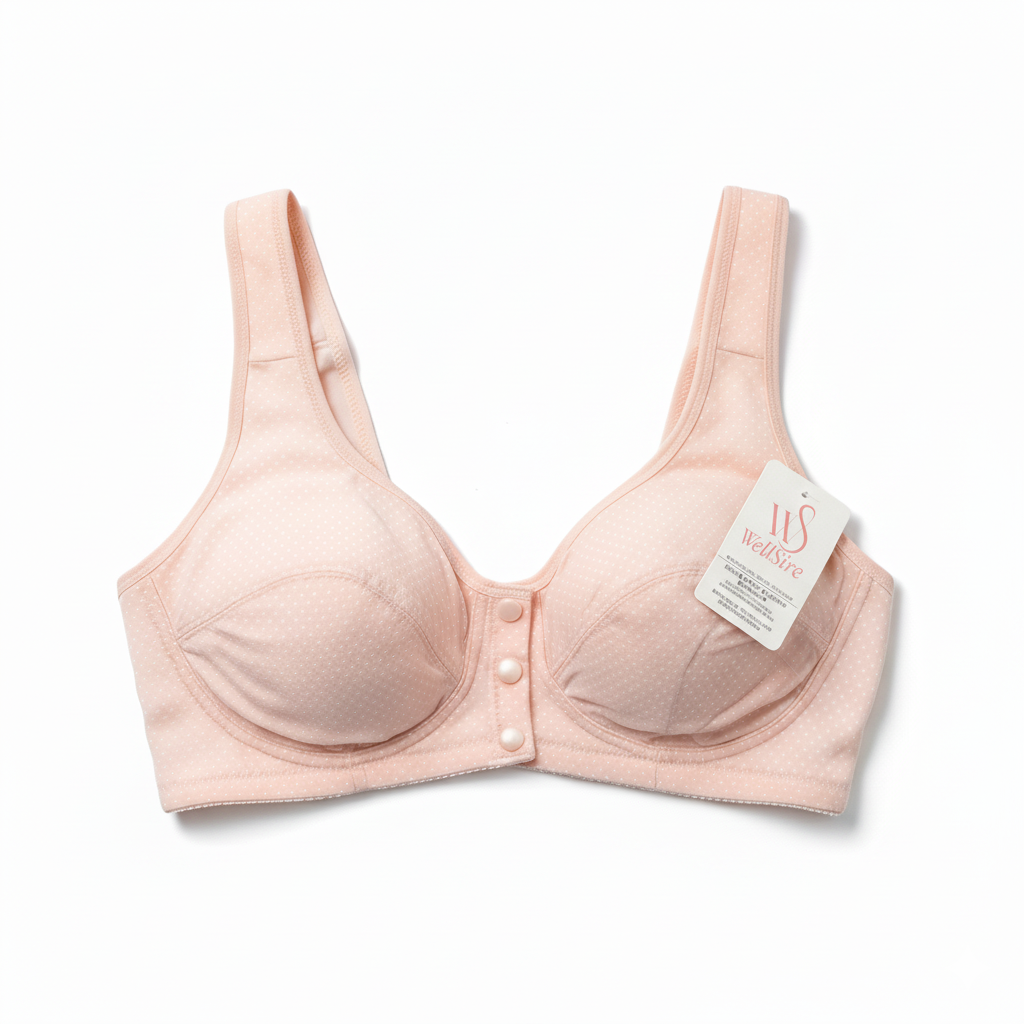 Wellsire 3 button front open bra