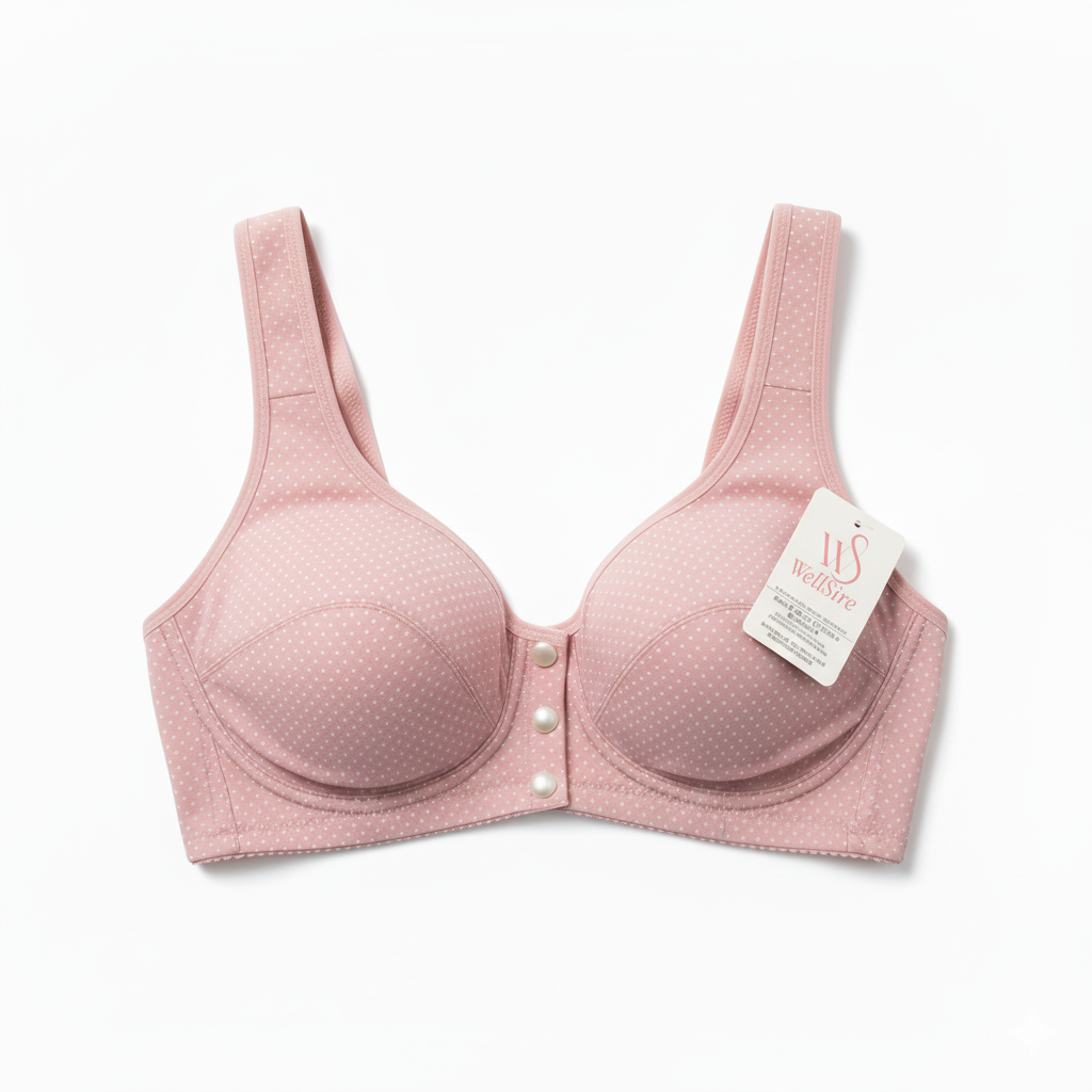 Wellsire 3 button front open bra